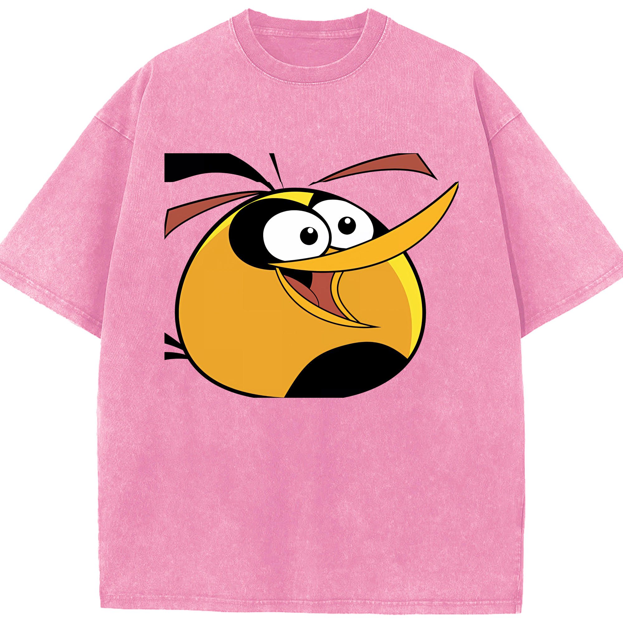 （画像用） Angry Birds アングリーバード 綿100% ヴィンテージ風 半袖Tシャツ（フロントプリント）